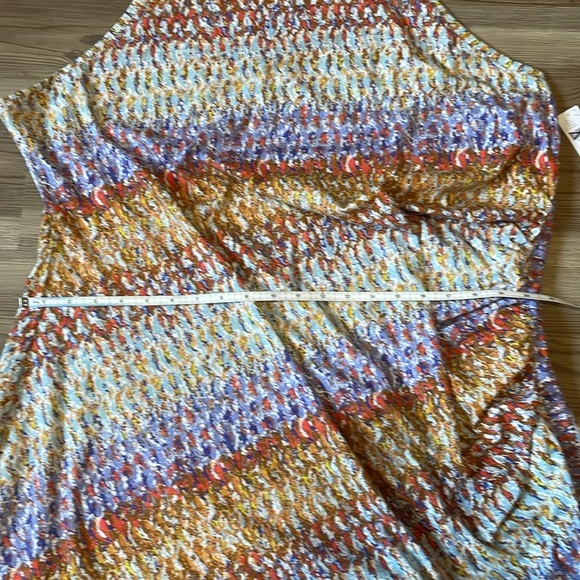 Daily Practice Anthropologie High Neck Treasure Midi Dress Size 3X Ruched NEW - Picture 7 of 12